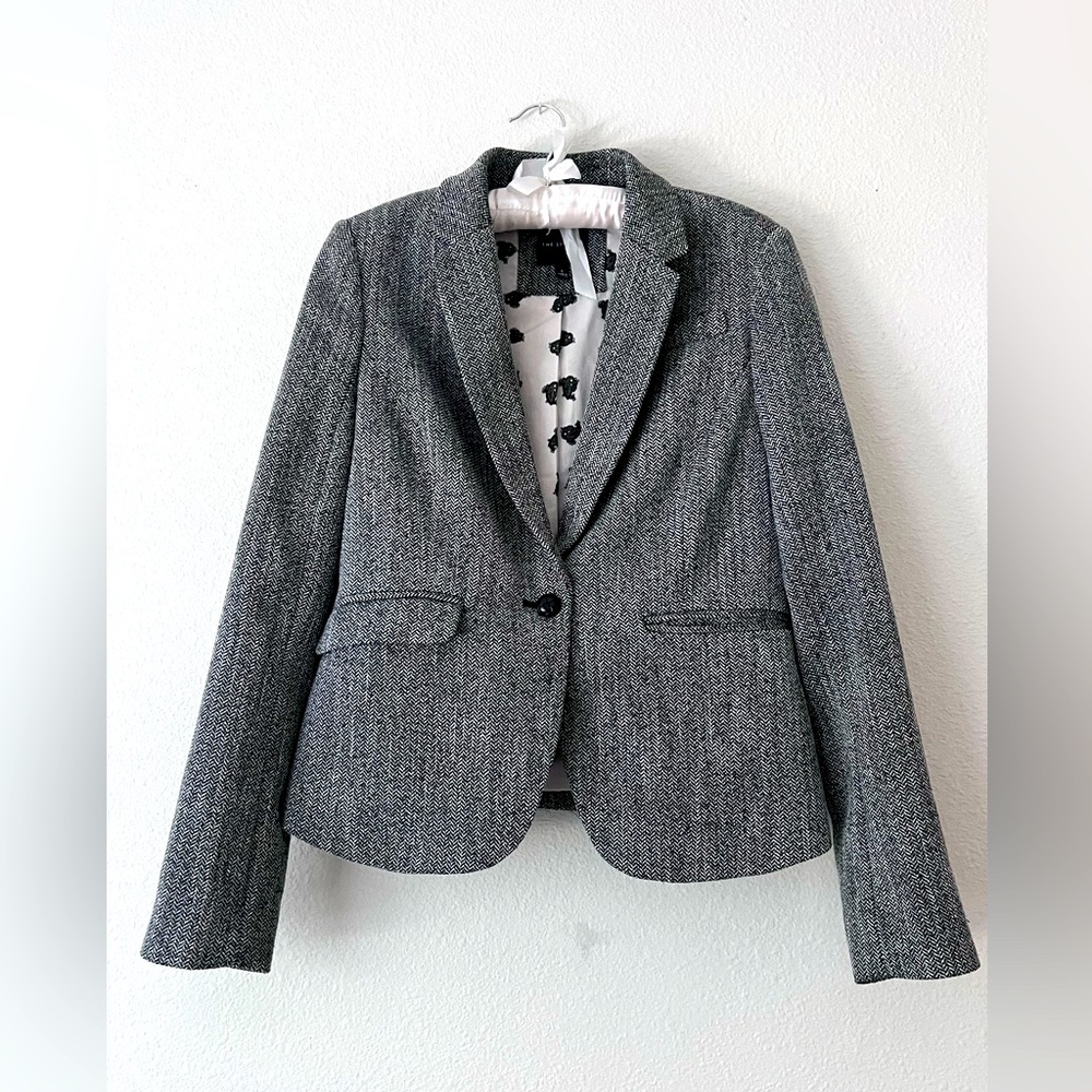 || THE LIMITED || GREY SUIT JACJET || PEACOAT || SHORT ||